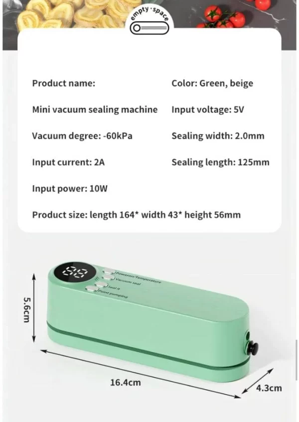 SCELLEUSE SOUS-VIDE / GONFLEUR 2 EN 1